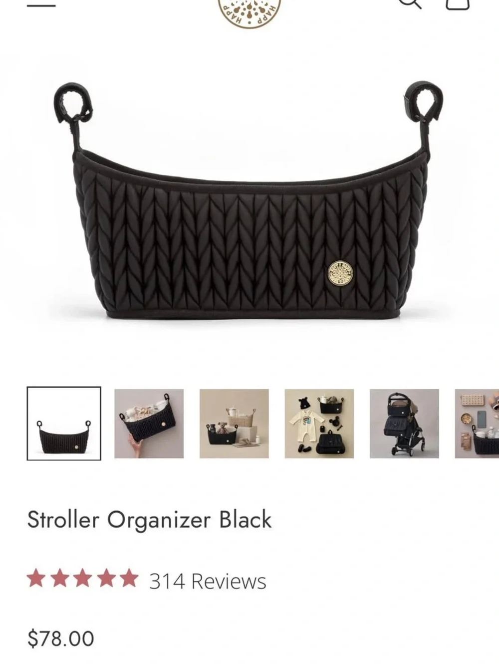 HAPP Diaper bag and Stroller Caddy